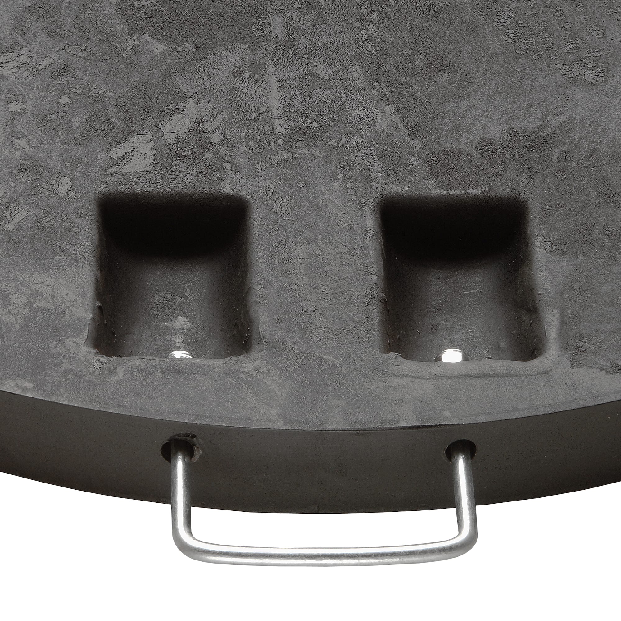 25" Black Metal Pie Shaped Umbrella Base